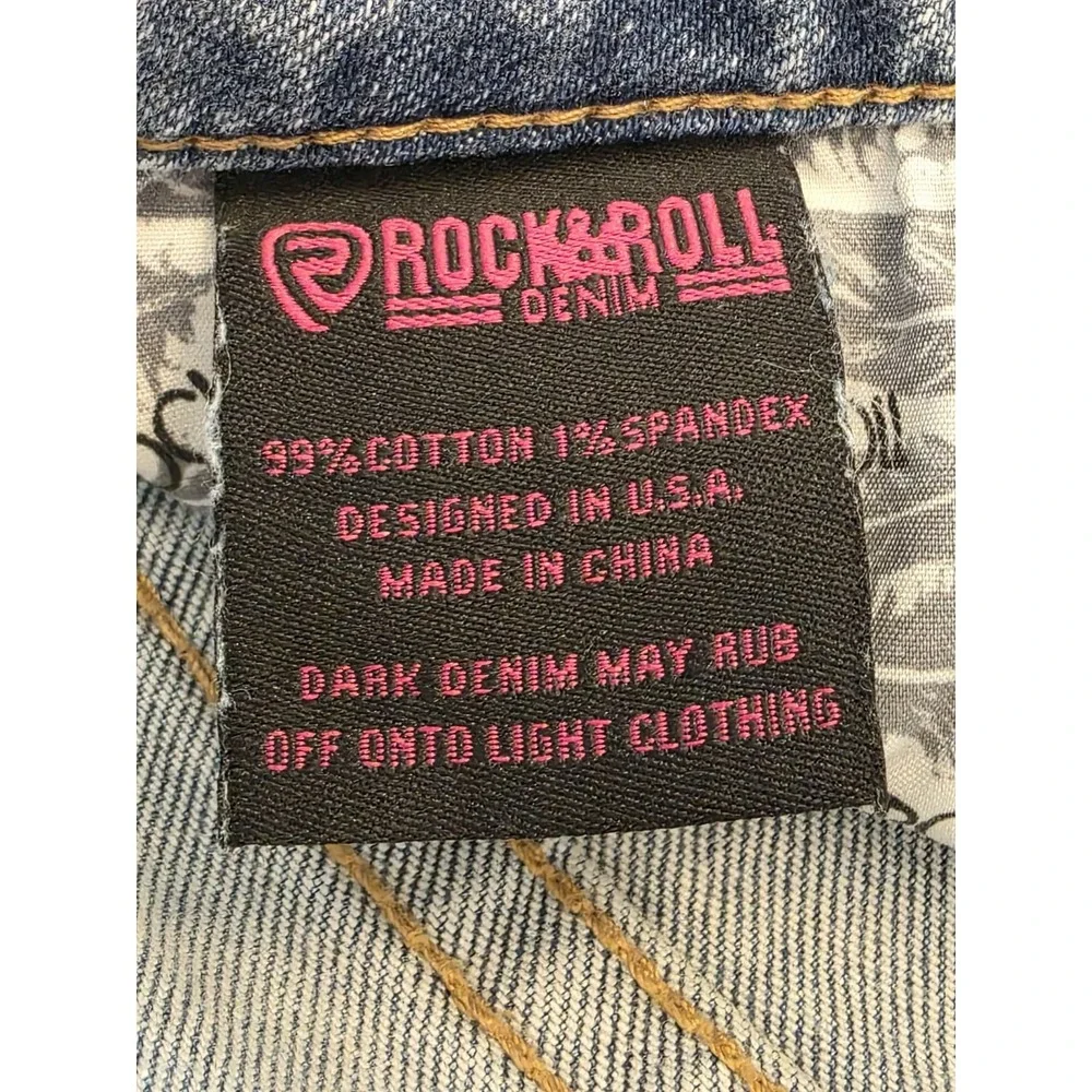 Rock and Roll Denim Womens 36×27 High Rise Straight Cropped‎ Jeans